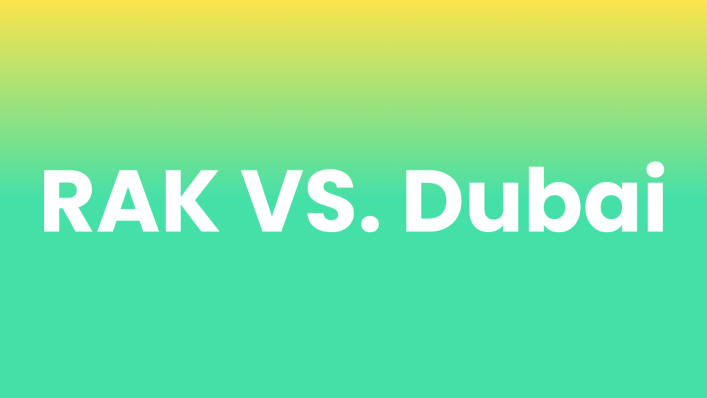 Ras Al Khaimah VS. Dubai
